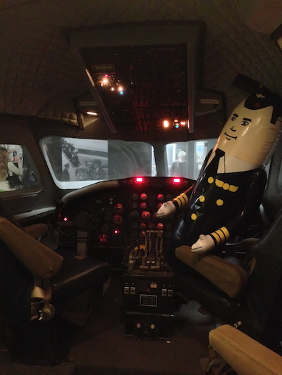 Cockpit Mockup with Otto from "Airplane!" movie